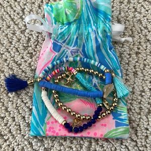 Lilly Pulitzer Beaded Stretch Bracelets NEW
